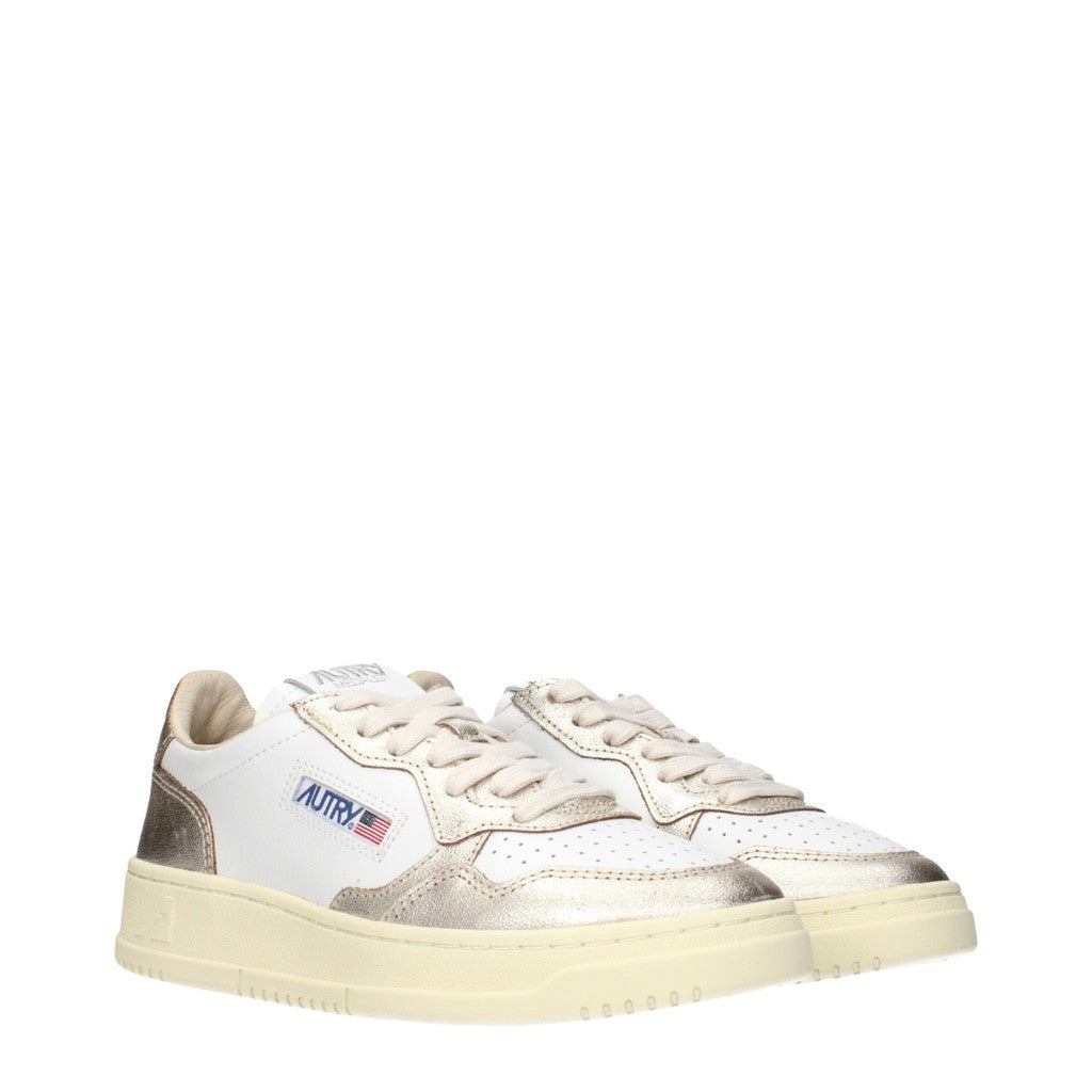 Autry Medalist Sneakers met veters – Wit / Zilver
