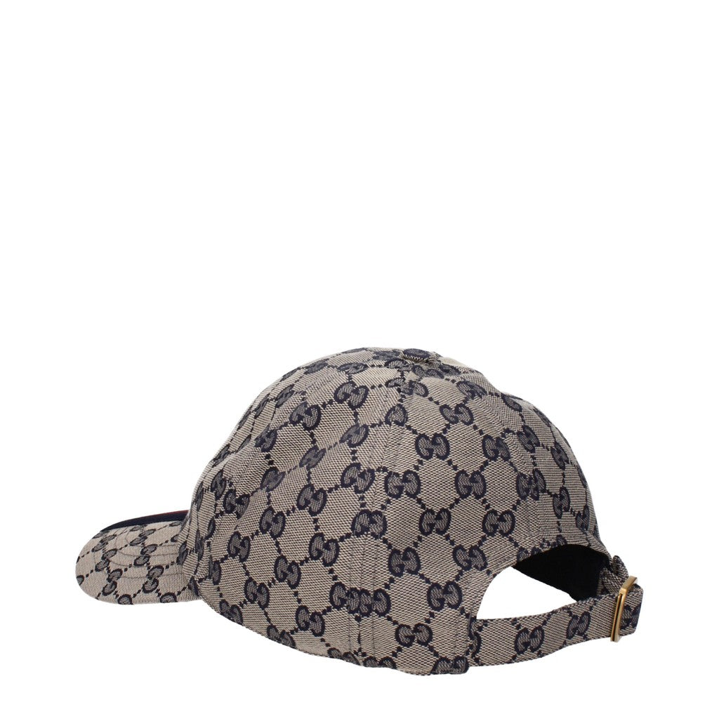 Gucci Pet met goudkleurige details – Beige / Blauw