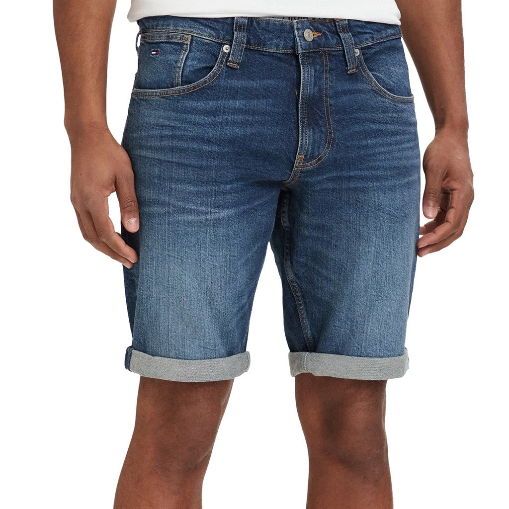 Tommy Jeans Ronnie Bermuda met zakken en logo – Donkerblauw