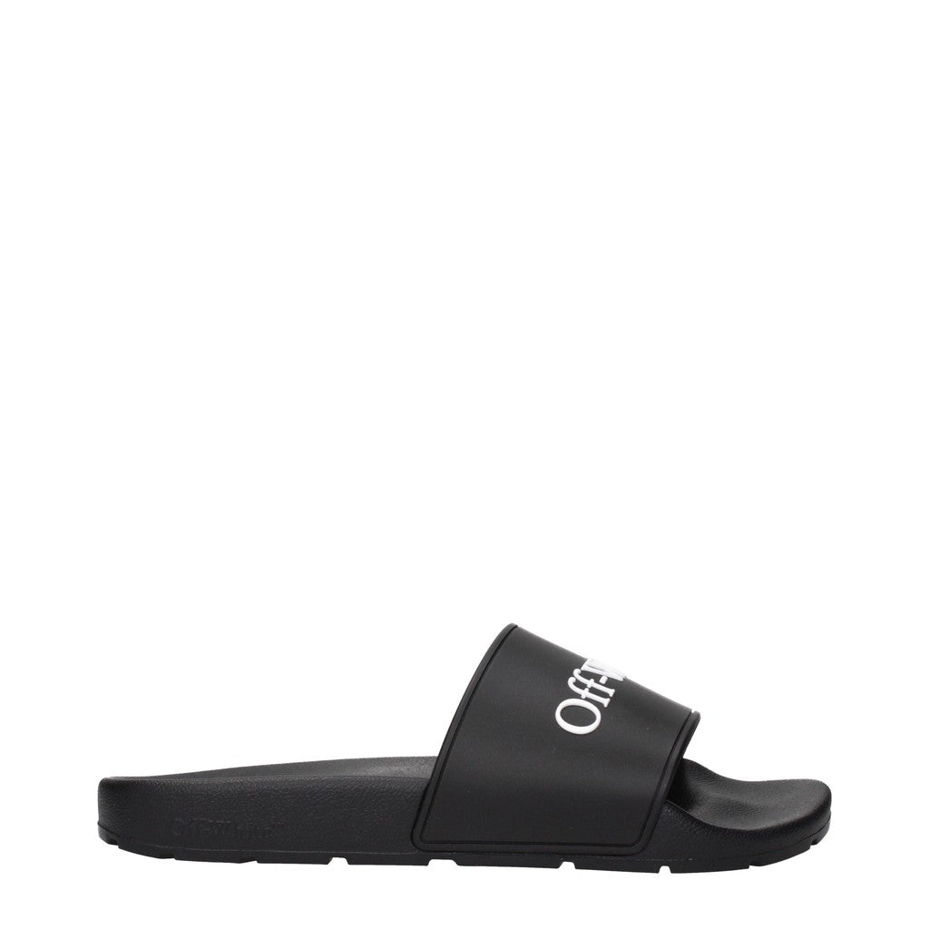 Off-White Slippers – Zwart