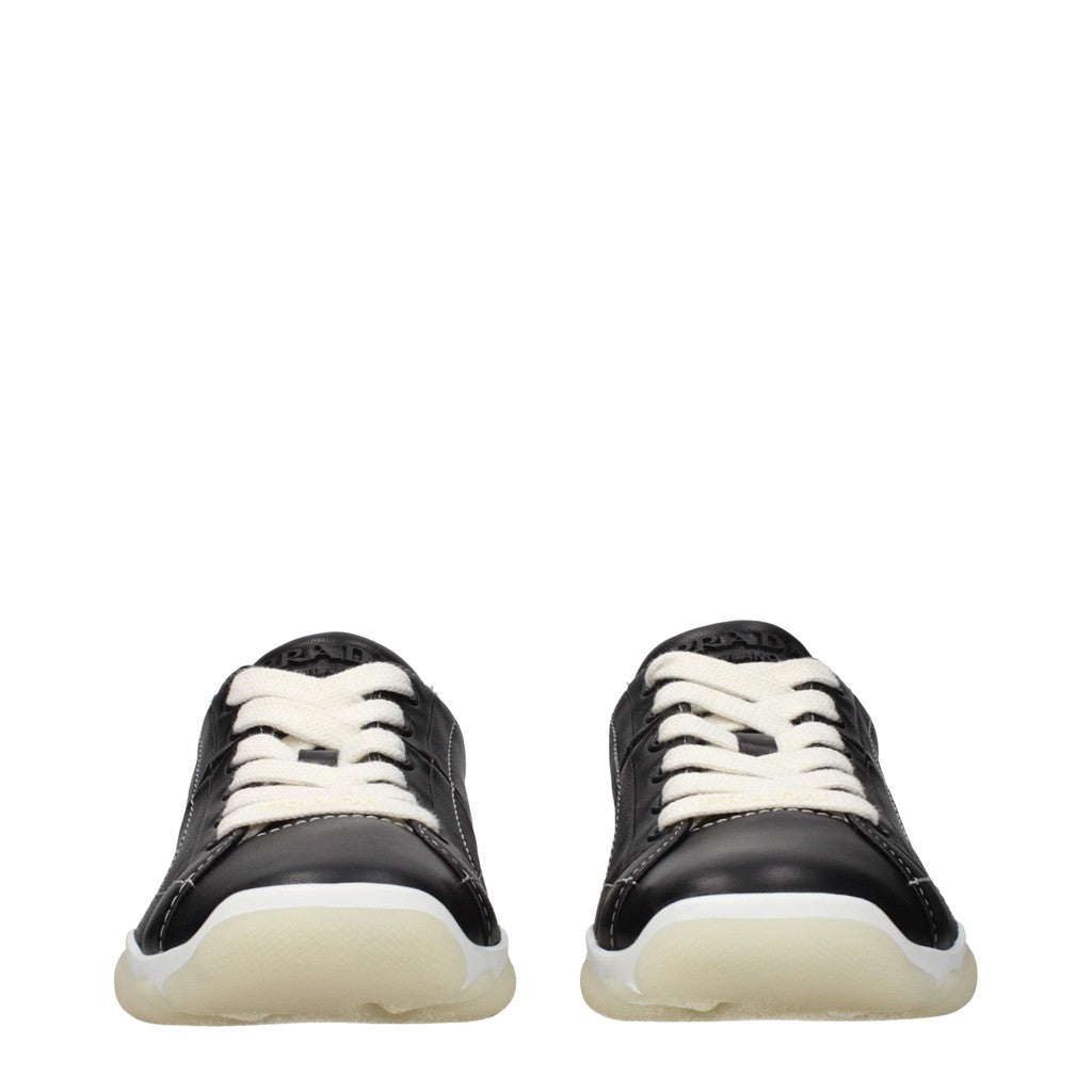 Prada Nappaleren sneakers – Zwart