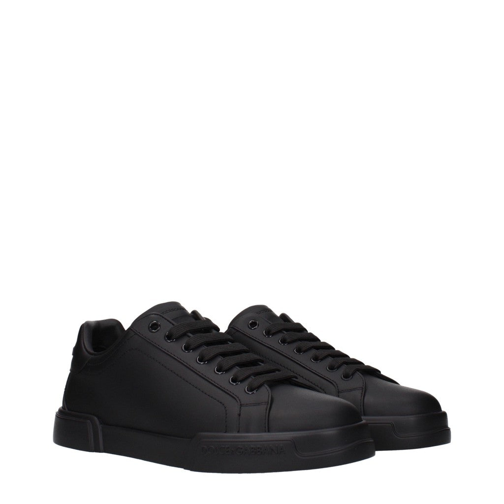 Dolce & Gabbana Sneakers met veters – Zwart