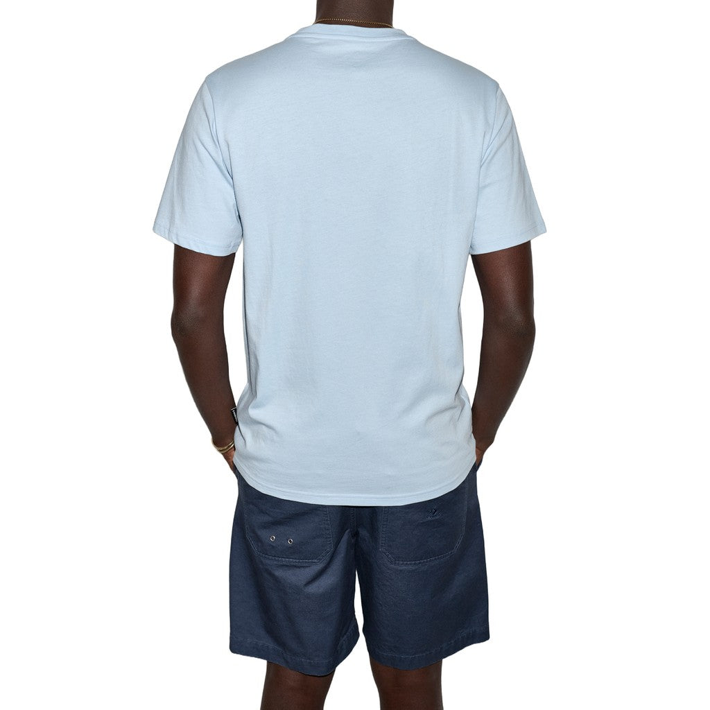Converse T-shirt met ronde hals en bedrukt logo – Lichtblauw