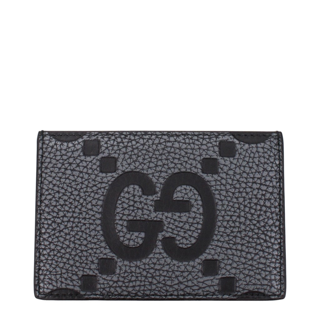 Gucci Platte kaarthouder – Grijs / Zwart