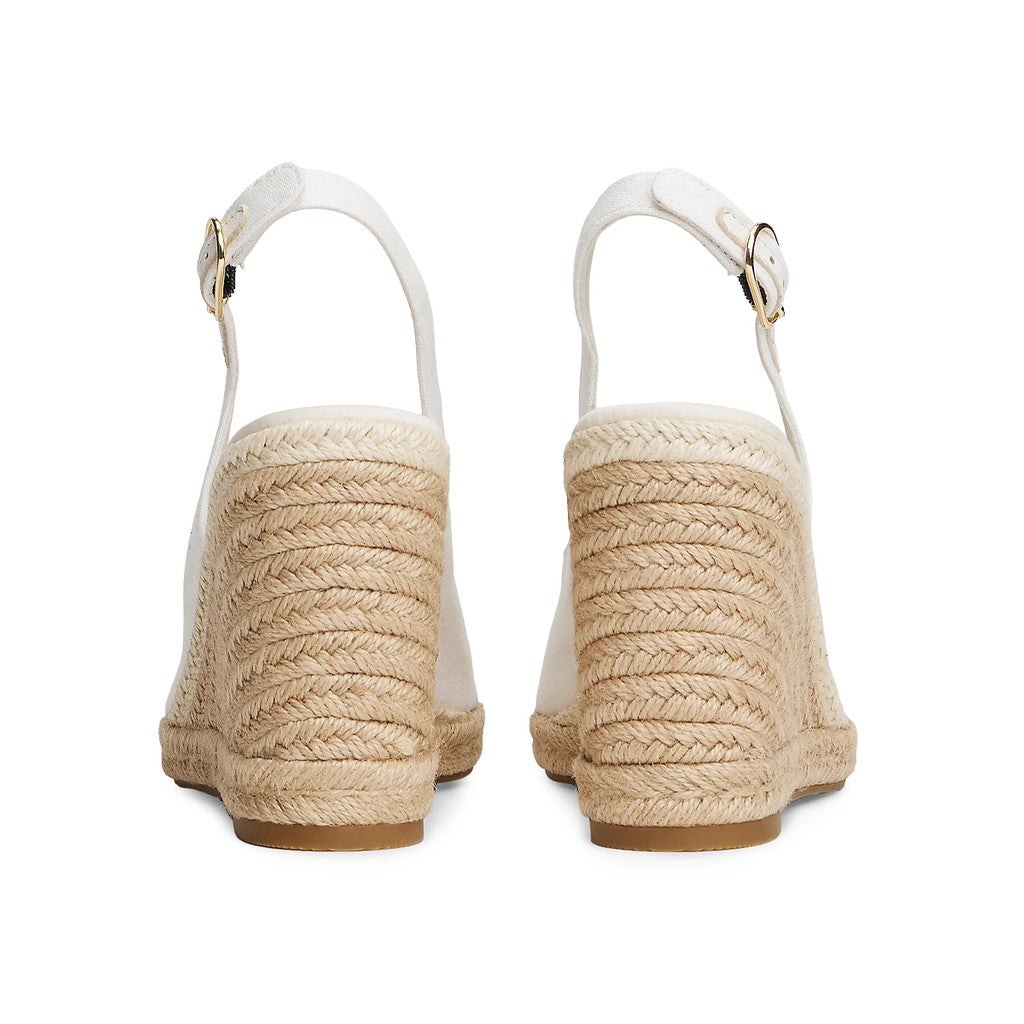 Tommy Hilfiger Sandalen met hak – Ecru