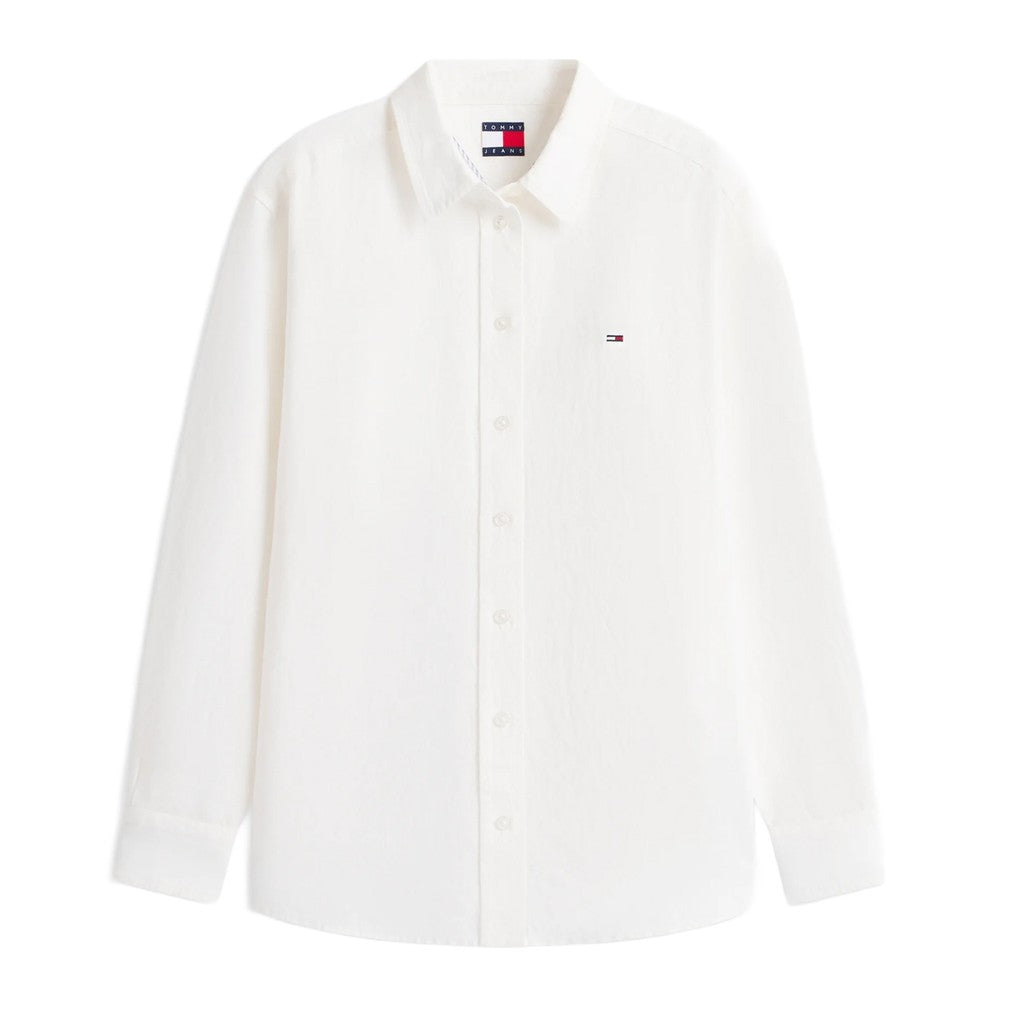 Tommy Jeans Relaxed linnen blouse – Ecru