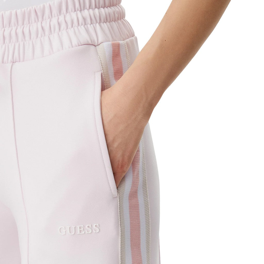 Guess Sportbroek met elastische taille en trekkoord – Lichtroze