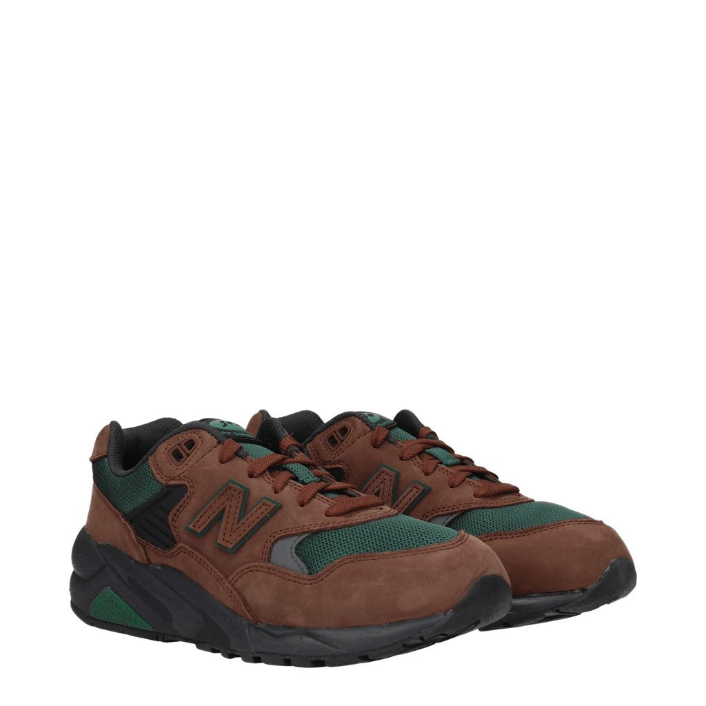 New Balance 580 Sneakers van suède en stof – Bruin / Groen
