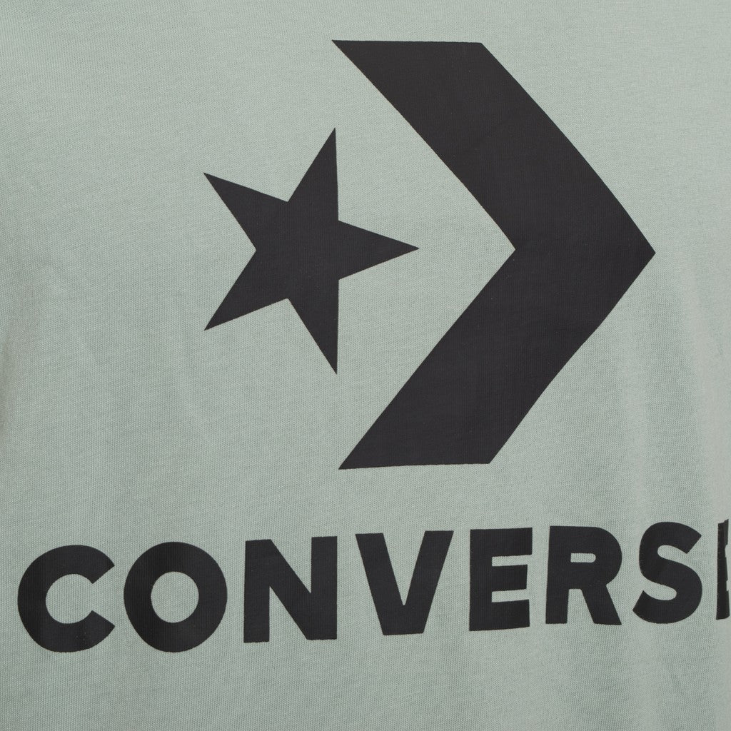 Converse T-shirt met print en bedrukt logo – Groen