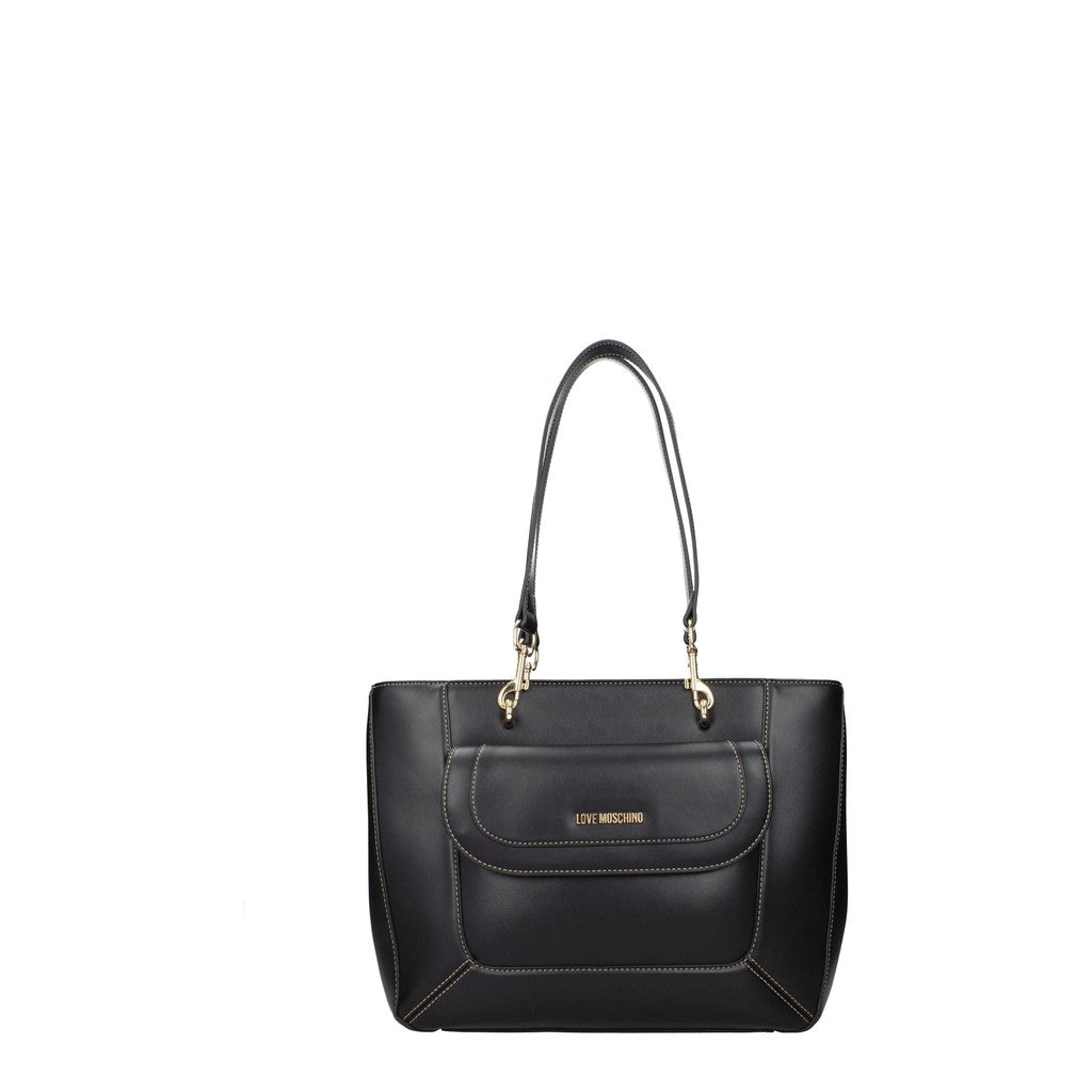 Love Moschino Ruime schoudertas van polyurethaan – Zwart