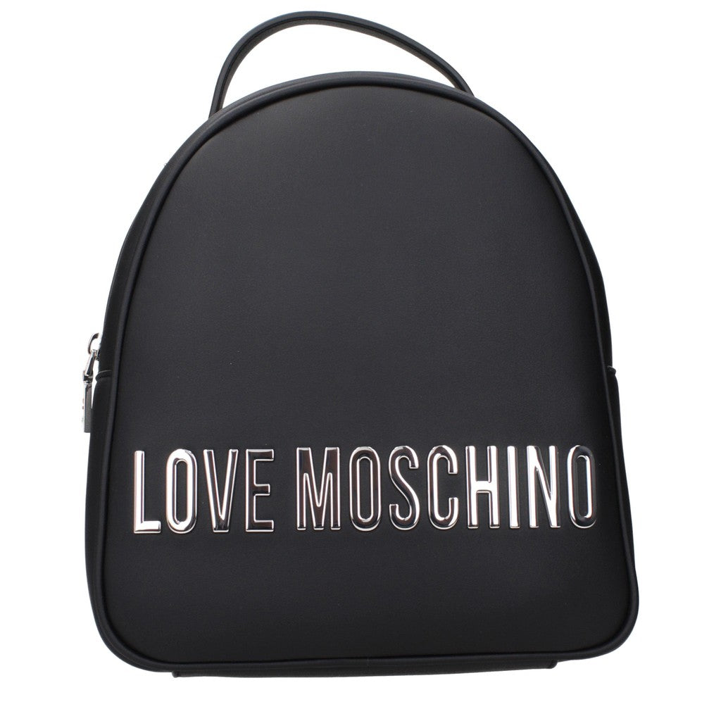 Love Moschino Compacte rugzak – Zwart / Zilver