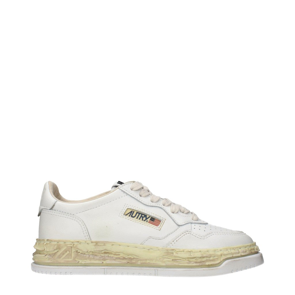 Autry Medalist Super Vintage Sneakers met veters – Wit / Beige