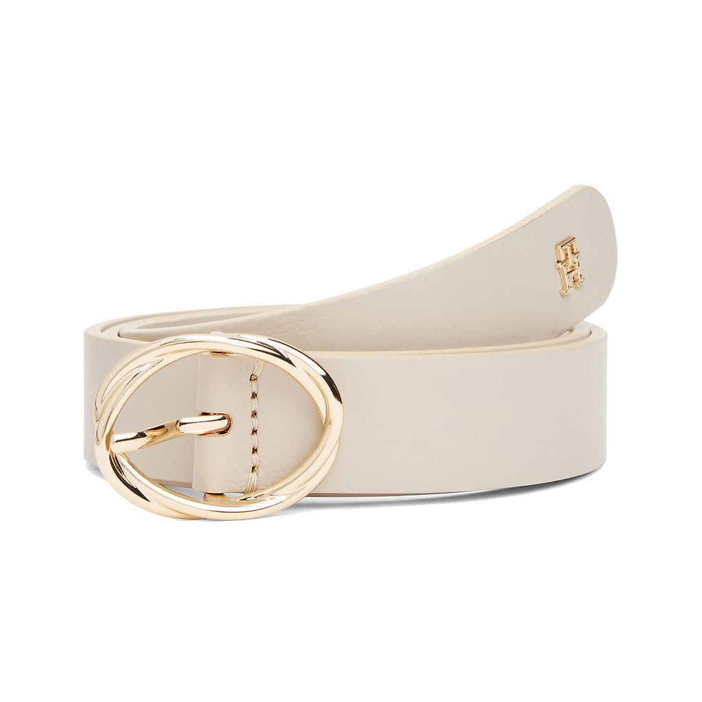 Tommy Hilfiger Leren riem Dames – Beige