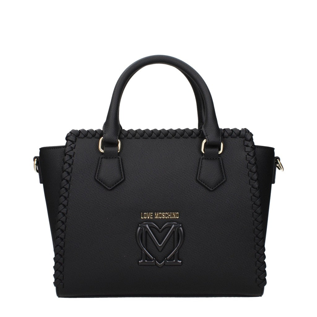 Love Moschino Handtas met goudkleurige details – Zwart