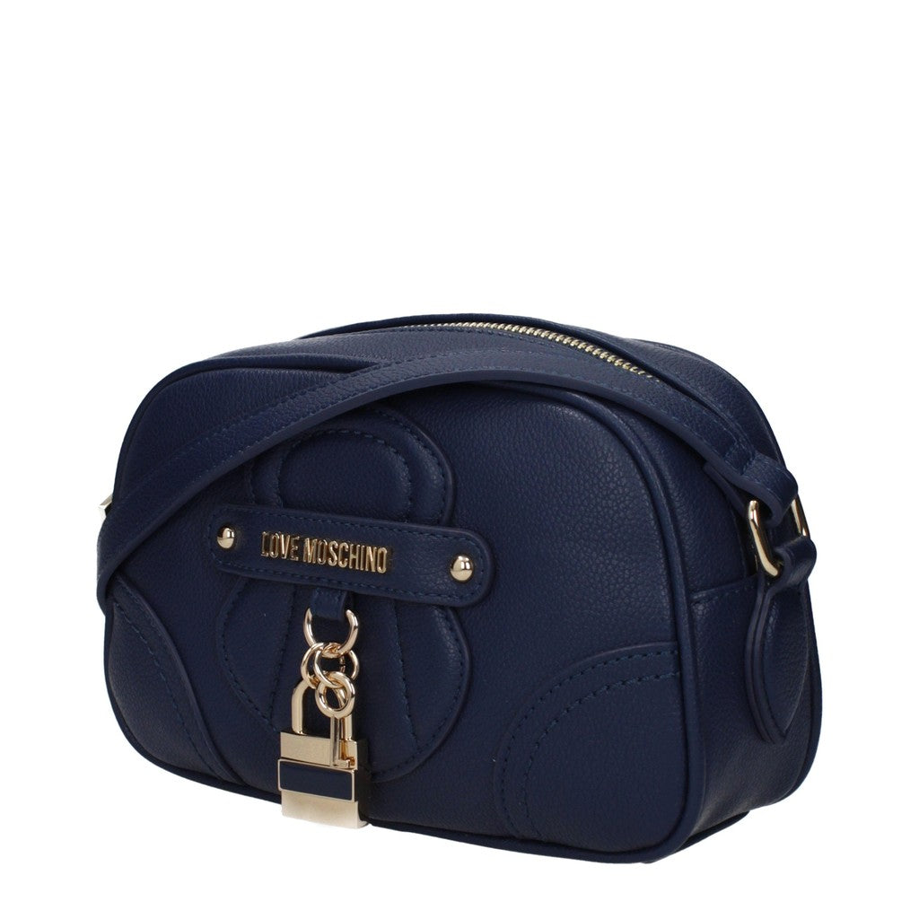 Love Moschino Crossbodytas met goudkleurige details – Marineblauw
