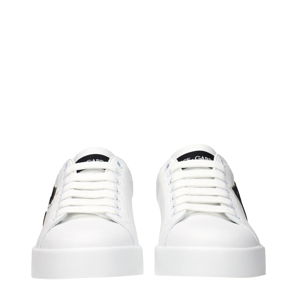 Dolce & Gabbana Sneakers met veters – Wit / Zwart