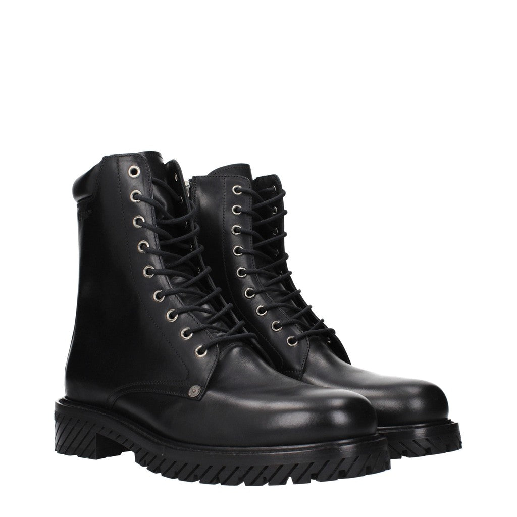 Off-White Combat Boots – Zwart