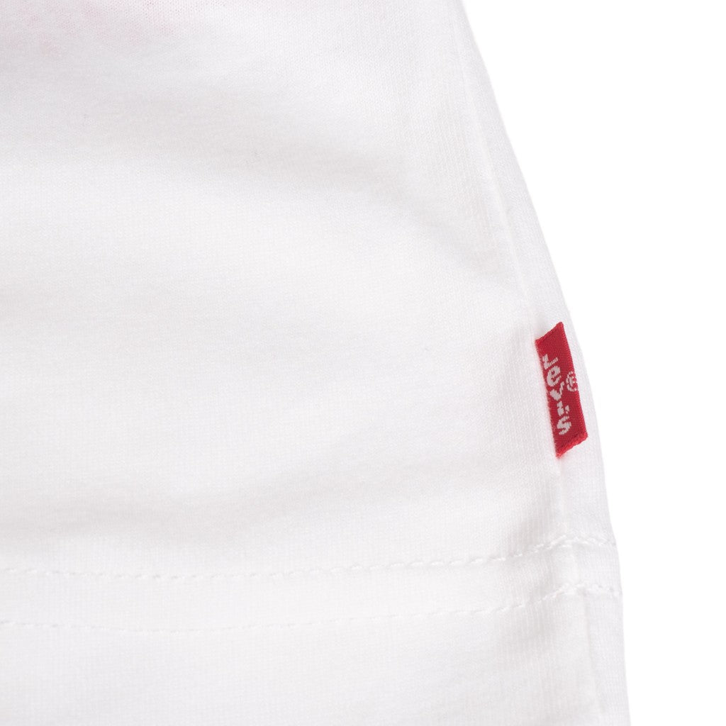 Levi's Kids T-shirt met meerkleurig bedrukt logo – Wit