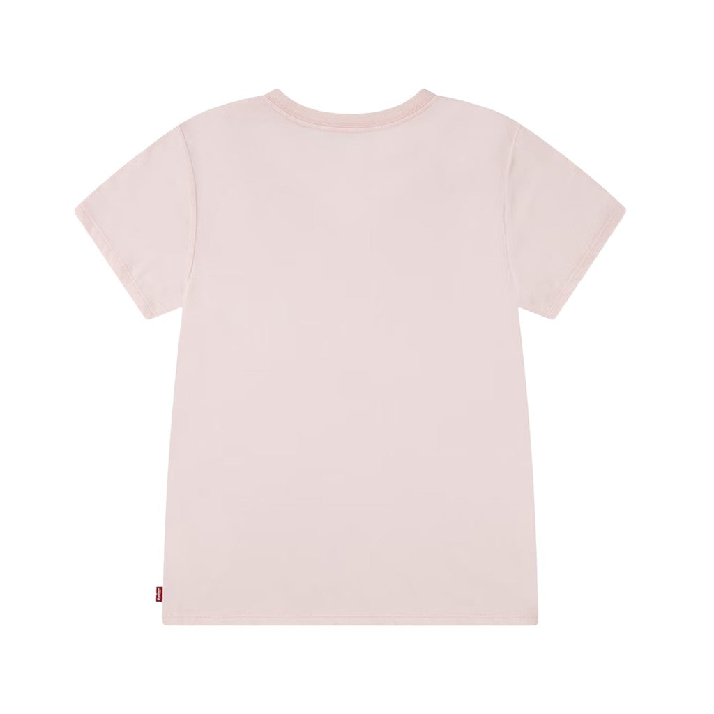 Levi's Kids T-shirt met ronde hals en logo – Zachtroze