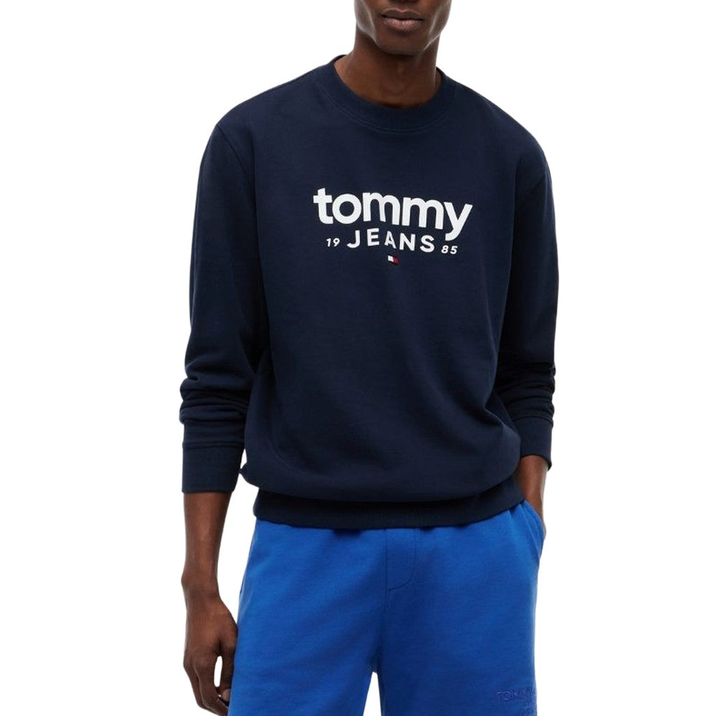Tommy Jeans Sweater met print – Donkerblauw