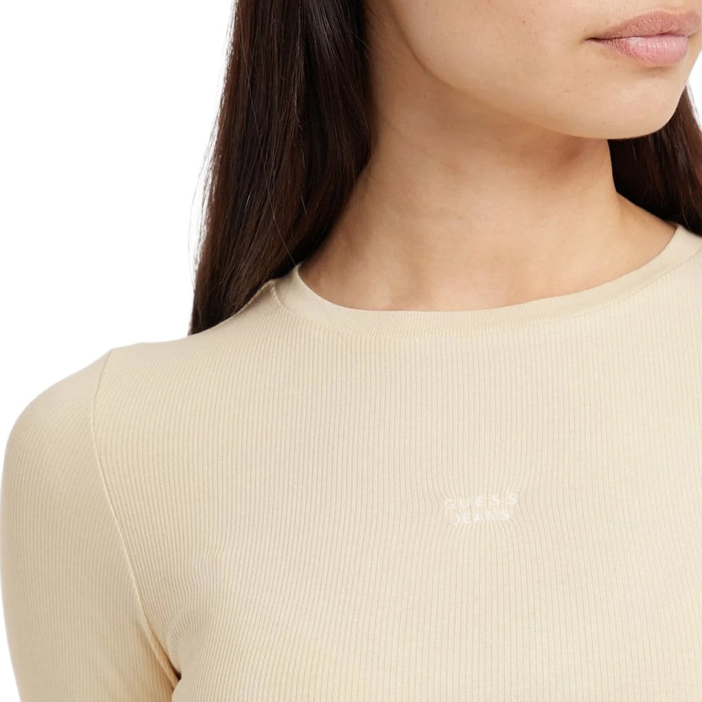 Guess T-shirt met lange mouwen – Beige