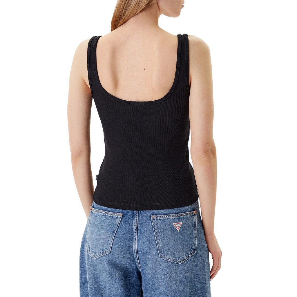 Guess Katoenen tanktop – Zwart
