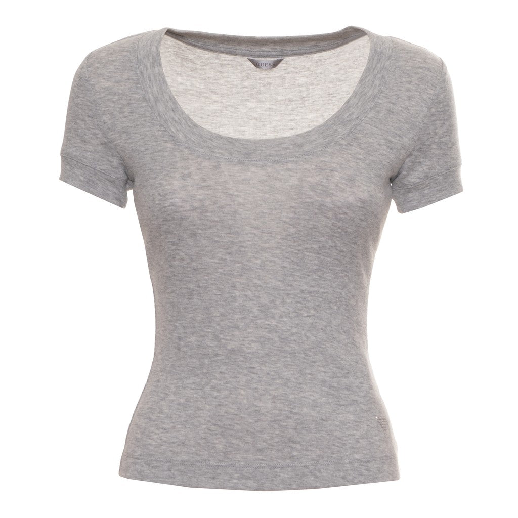 Guess Effen T-shirt met logo – Grijs