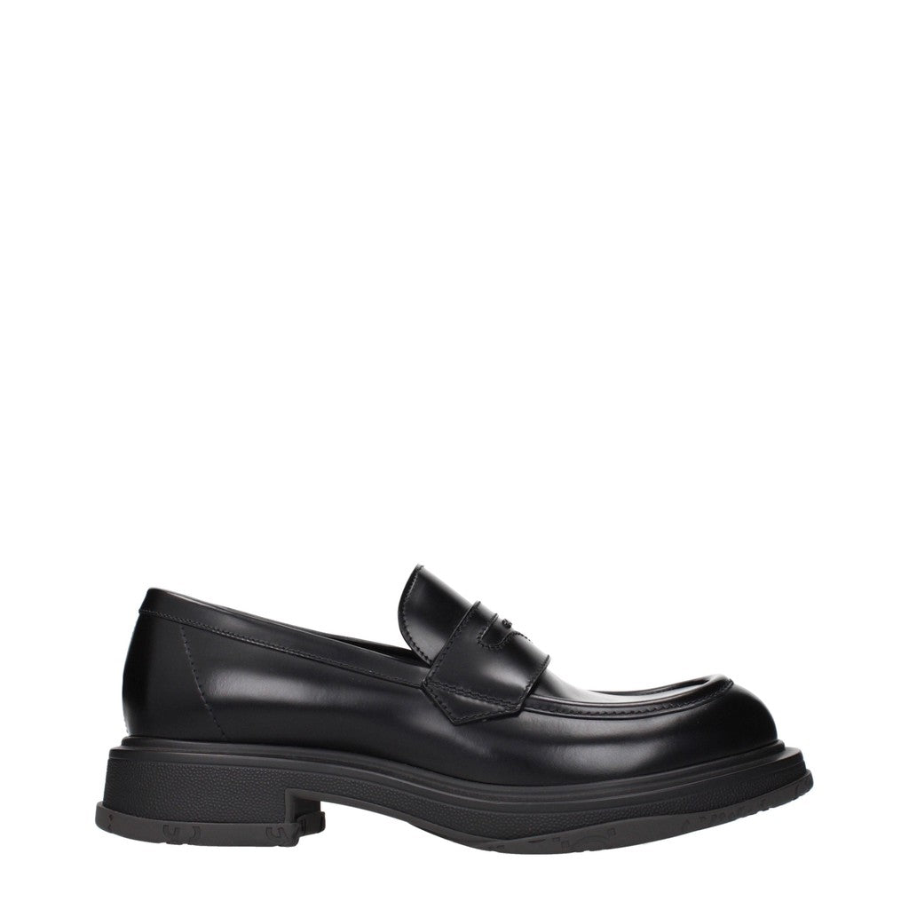 Gucci Herenloafers met hak en rubberen zool – Zwart