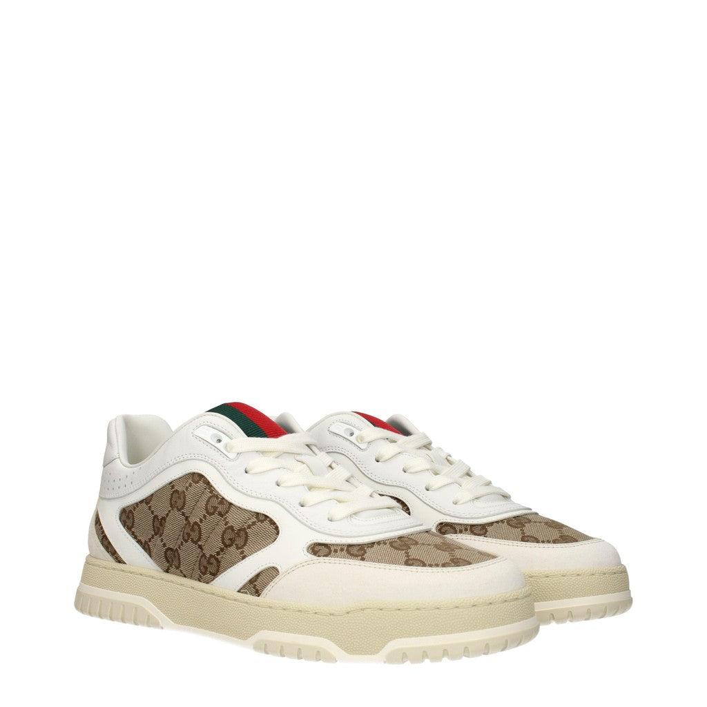 Gucci Re-Web Sneakers – Beige / Wit