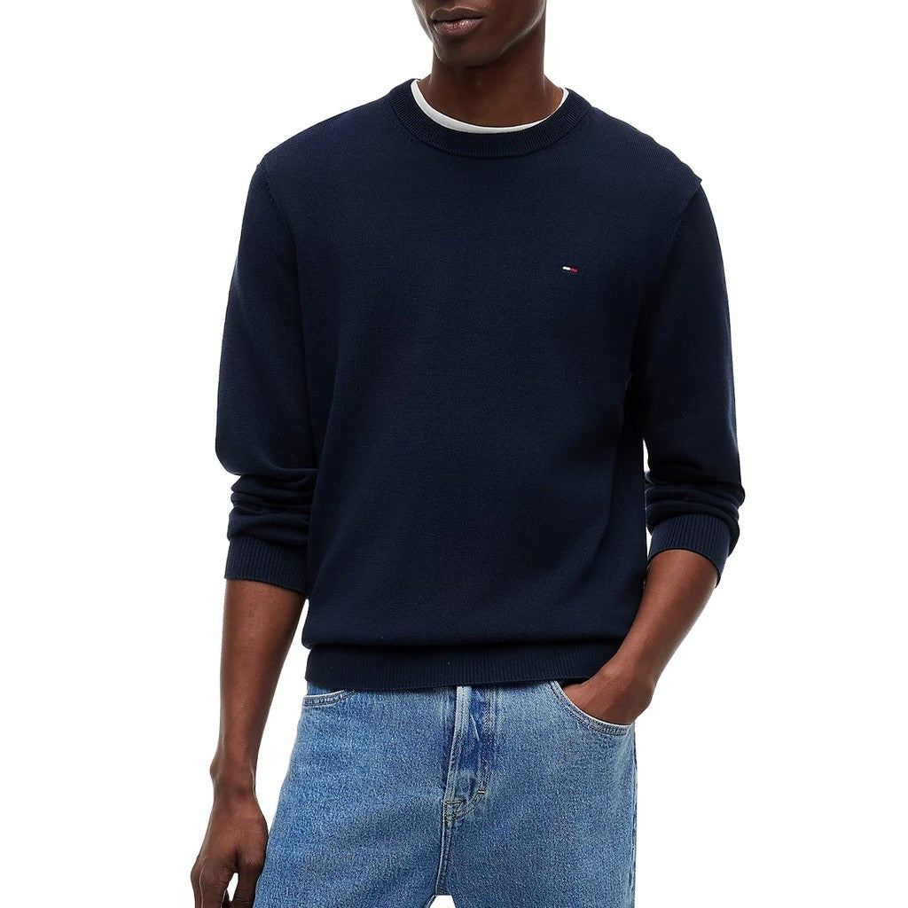 Tommy Jeans Slim Fit Lichte trui – Marineblauw