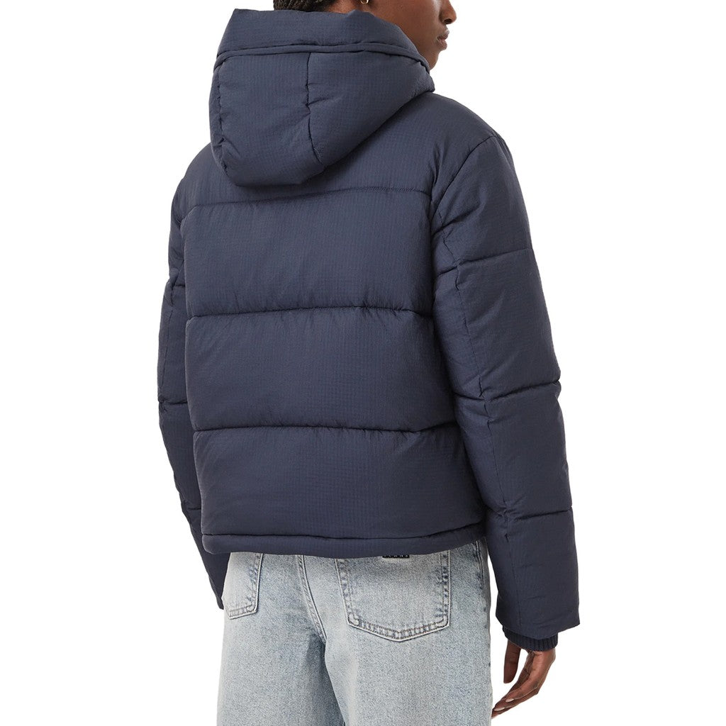 Tommy Jeans Pufferjas met capuchon en trekkoord – Marineblauw