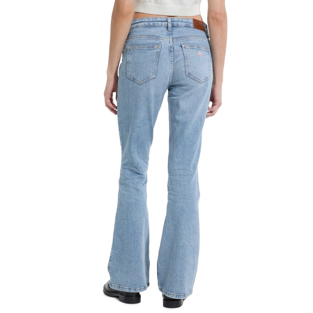 Guess Jeans met logo en vier zakken – Lichtblauw