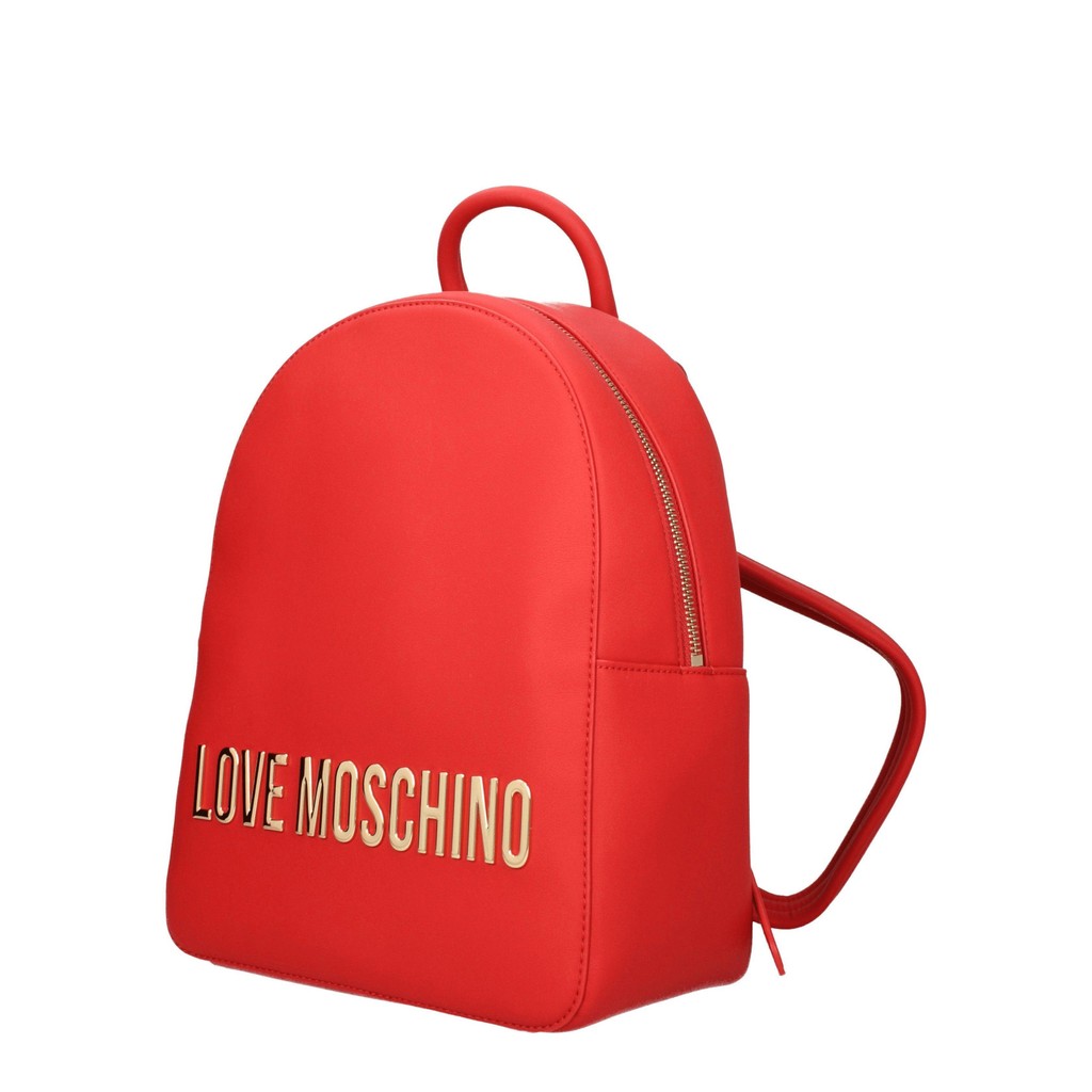 Love Moschino Rugzak van polyurethaan – Rood