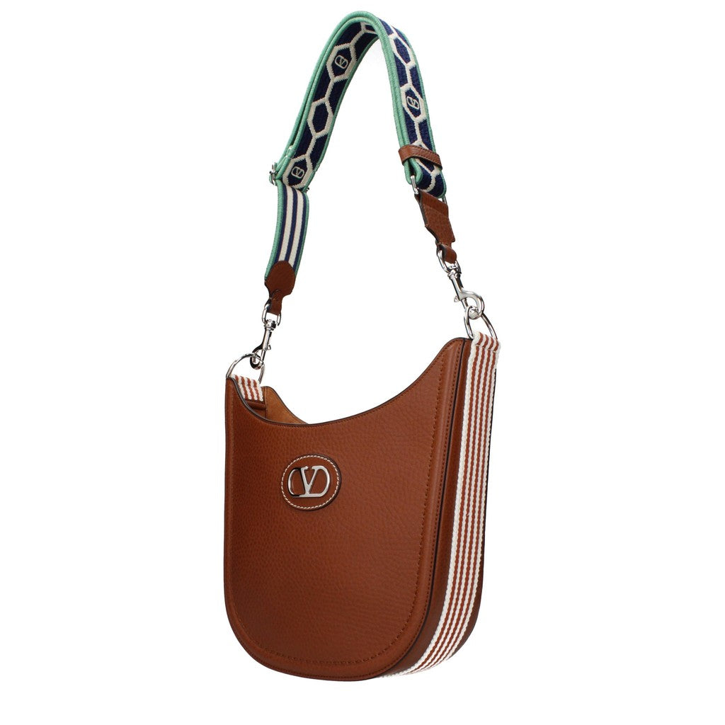 Valentino Garavani Crossbodytas met zilverkleurige details – Bruin