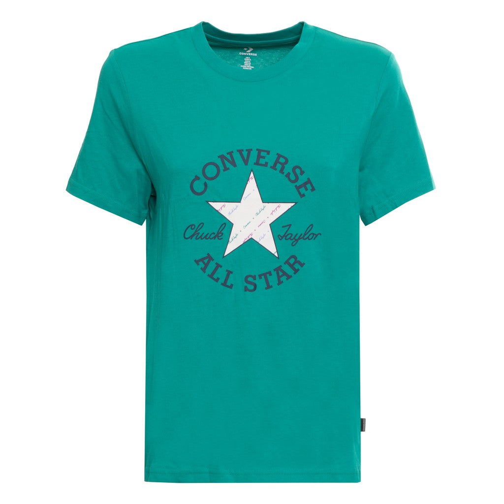 Converse Tweekleurig T-shirt met logo – Groen
