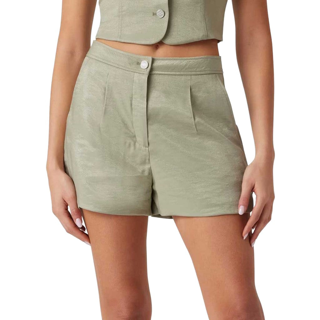 Guess Short met zakken en sluiting met rits en knoop – Saliegroen