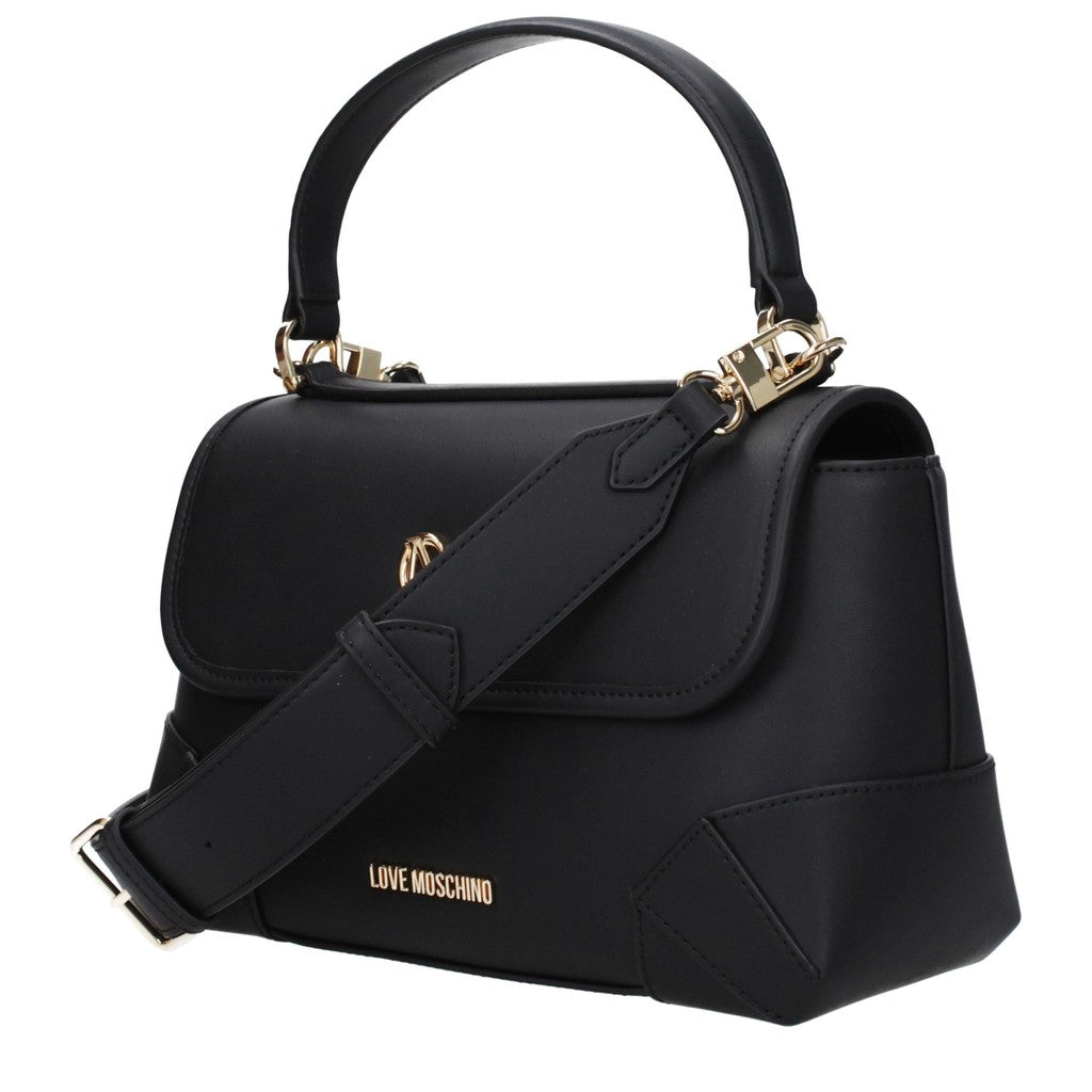 Love Moschino Handtas met goudkleurige details – Zwart