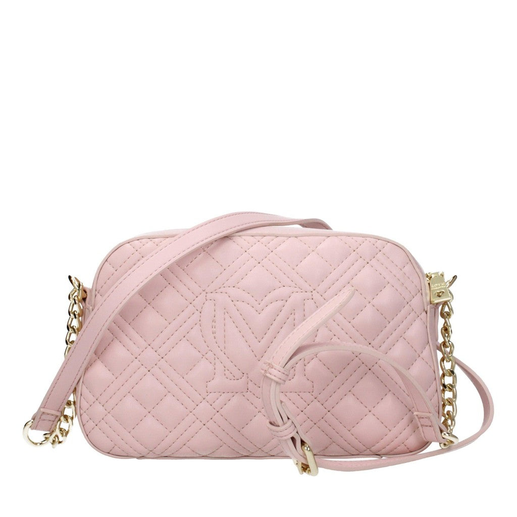Love Moschino Crossbodytas met goudkleurige details – Roze
