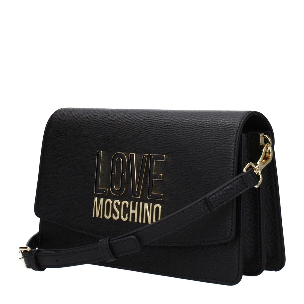 Love Moschino Crossbodytas met twee vakken – Zwart