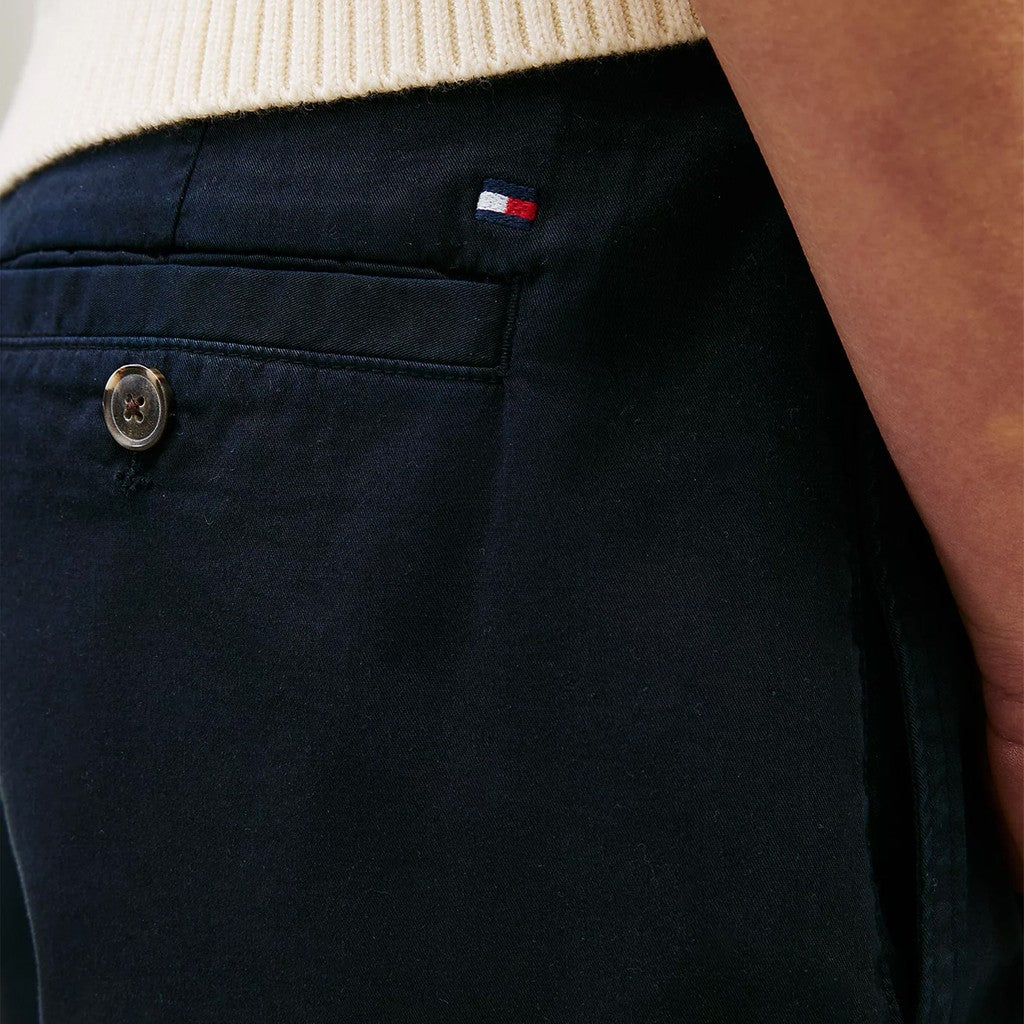 Tommy Hilfiger Bermuda short met paspelzakken en geborduurd logo – Marineblauw