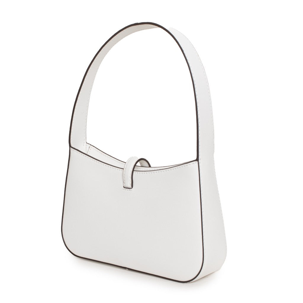 Michael Kors Lyra Schoudertas met magneet- en ritssluiting – Wit