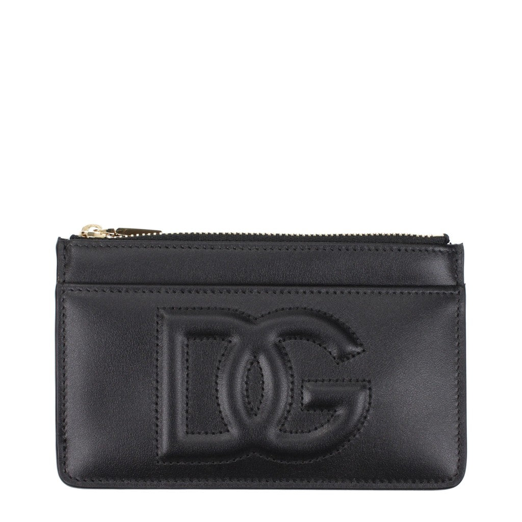 Dolce & Gabbana Slanke portemonnee met 2 vakken – Zwart