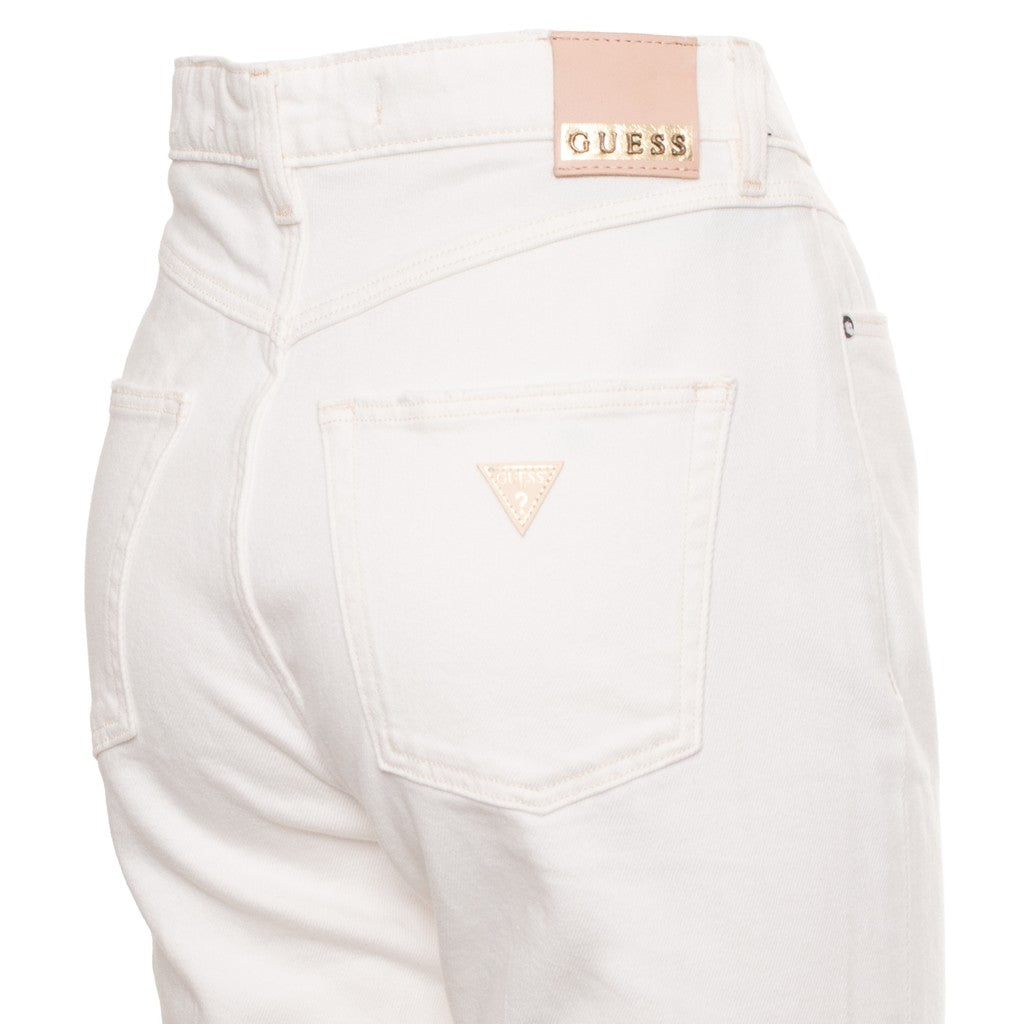 Guess Bootcut jeans met borduursel – Wit