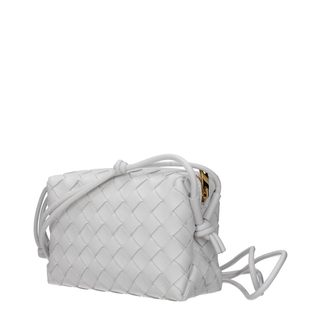 Bottega Veneta Loop Kleine crossbodytas van leer – Wit