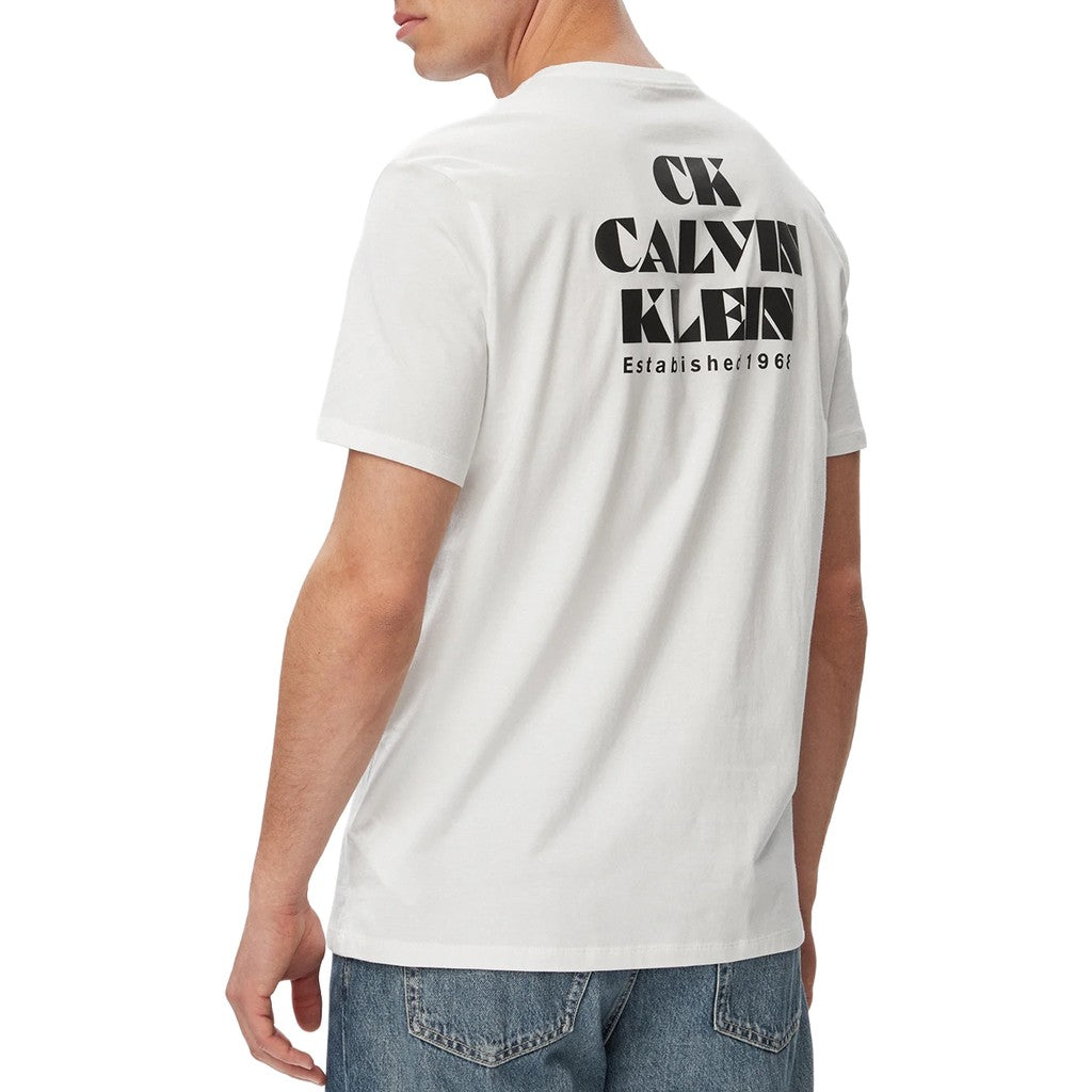 Calvin Klein T-shirt met bedrukt logo – Wit