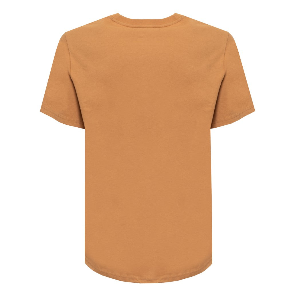 Converse T-shirt met ronde hals en geborduurd logo – Geel