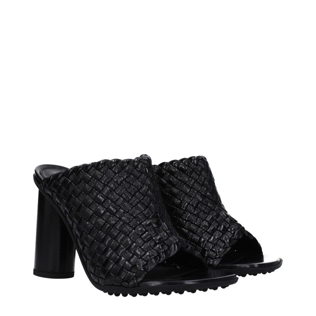 Bottega Veneta Hoge sandalen met hak en rubberen zool – Zwart
