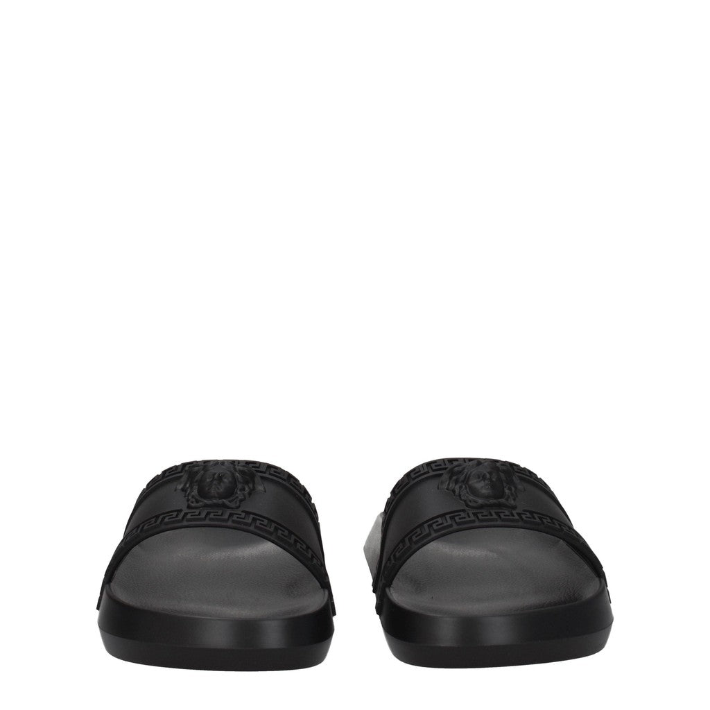 Versace Palazzo Slippers – Zwart