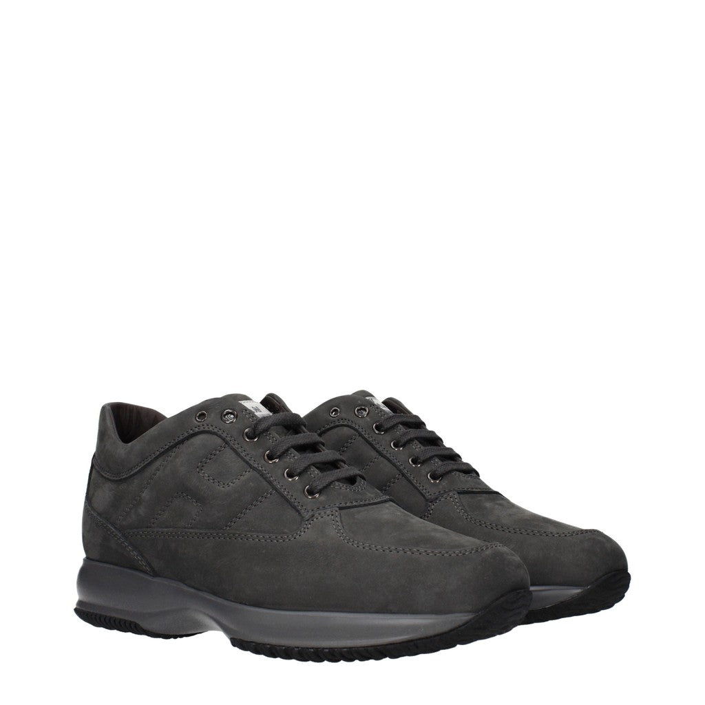 Hogan Interactive Sneakers met vetersluiting – Grijs / Taupe