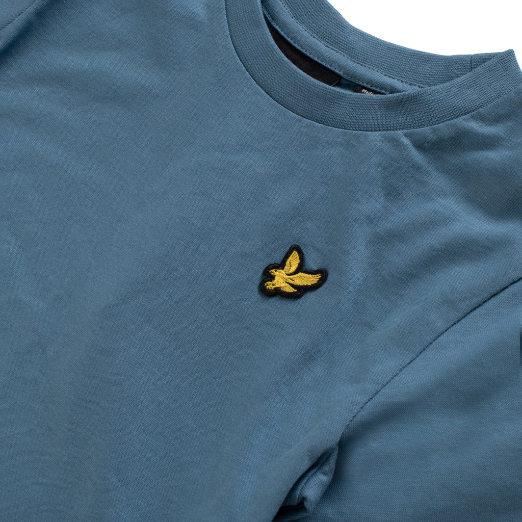 Lyle & Scott Kids T-shirt met lange mouwen en ronde hals – Blauw